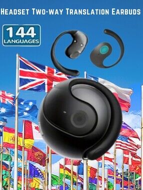 Ear Bud Translator 144+ Languages Real-time  International Travel Necessity OEM